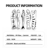 Jouet pour chat en forme de poisson à mâcher avec logo personnalisé en gros - Design classique et adorable, matériaux écologiques en bois et sisal