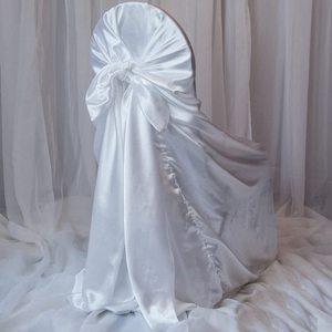 Silky Satin Universal <strong>Chair</strong> <strong>Covers</strong> Fits All Type Of <strong>Chairs</strong> Event Dinning Slipcover For Wedding Party Banquet - Product Image 3
