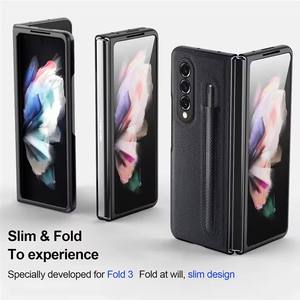 <span class=keywords><strong>Coque</strong></span> fine pour <span class=keywords><strong>Samsung</strong></span> Galaxy <span class=keywords><strong>Z</strong></span> <span class=keywords><strong>Fold</strong></span> 7 6 5 4 <span class=keywords><strong>3</strong></span> Skin Feel Slim <span class=keywords><strong>avec</strong></span> <span class=keywords><strong>stylet</strong></span>, support de fente pour <span class=keywords><strong>stylet</strong></span>, protection antichoc en plastique, couverture rigide - Product Image 2