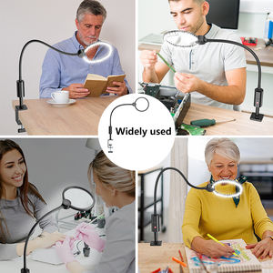 Lupa Circular con Clip de Fácil Fijación Wufan Sharp-View, Luz Tricolor |   Ideal para Trabajos de Detalle Artesanal y Verificación de Etiquetas - Product Image 6