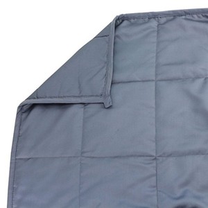 Couverture rafraîchissante Zhi Rong 200cmx230cm en fibre de bambou matelassée bleu marine pour un sommeil réparateur - Product Image 4