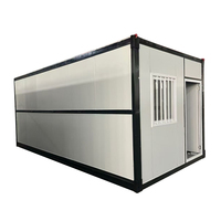 Conteneur mobile en acier 20 pieds Portable préfabriqué en métal Garage pliable Mini conteneur modulaire en acier mobile pour hôtel.