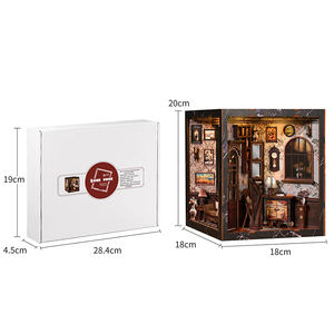 Kit de maison et de recoin de livre miniature avec accessoires de meubles, jouet créatif pour filles de 18 ans, décoration d'étagère magique personnalisée, bricolage - Product Image 6