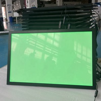 Kotak Lampu Dekorasi Dinding RGB Matte Bingkai Aluminium Persegi Panjang Akrilik dengan Lampu LED Backlit 3000 Lumens Tahan Cuaca Ultra Tipis 16x24