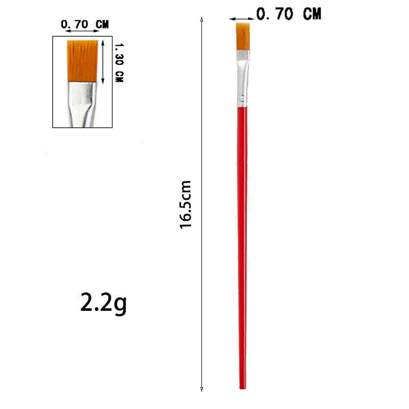 16.5 cm plastic red yellow flat top