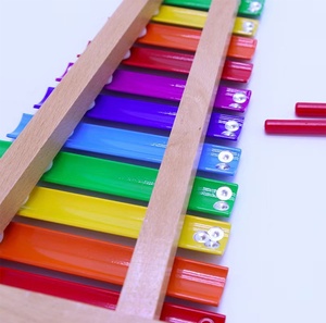 Xilófono de Aleación de Aluminio de 15 Tonos Arcoíris, Instrumento de Percusión Orff para Niños, para Tocar Música - Product Image 3