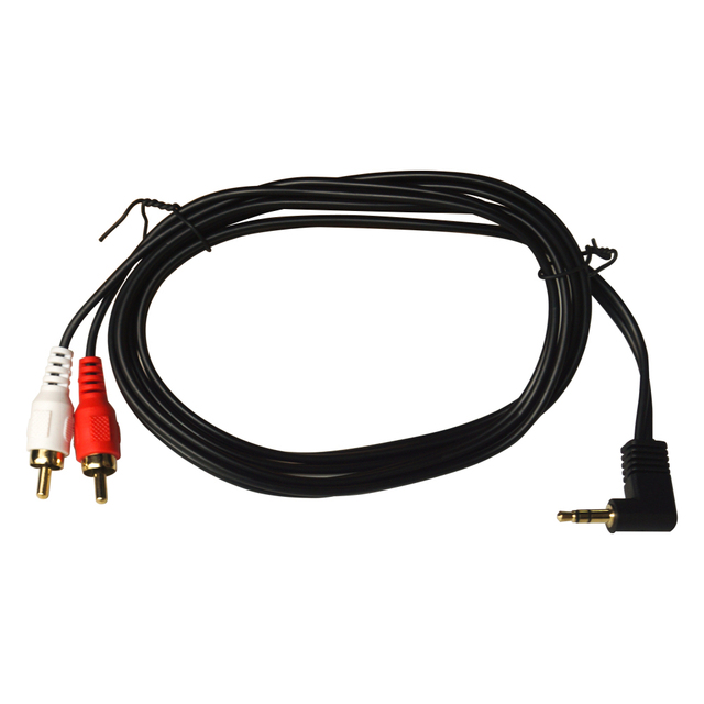 3.5mm TRRS Jack to 2-RCA Male Audio Video Adapter AUX Cable Standard Converter Wire for Speaker TV Box CD DVD Player 1.5M