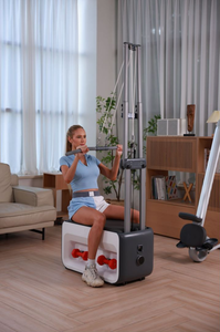 Banco de Pesas <span class=keywords><strong>Multifuncional</strong></span> 5 en 1 Plegable y Ajustable, Equipo de Entrenamiento de Fuerza para Gimnasio en Casa, Listo para Enviar - Product Image 4