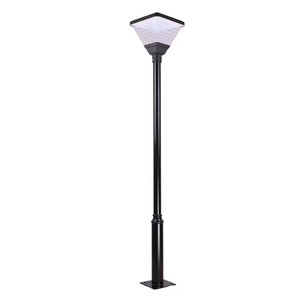 Lampadaire solaire LED à double tête, en alliage d'aluminium, IP65 résistant à l'eau, pour jardin, allée, éclairage extérieur, 3500K chaud - Product Image 2