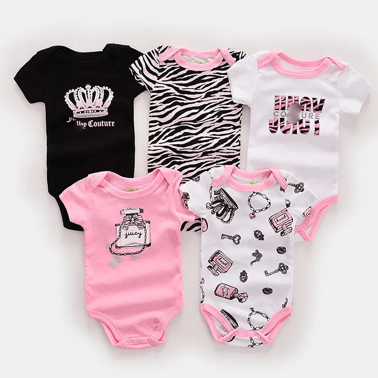 Säuglings pyjama 100% Baumwolle Stram pler Baby kleidung Neugeborener fünfteiliger Anzug