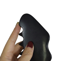 Masseur facial Gua Sha en pierre de jade naturelle, outil pour le cuir chevelu, fait main, relaxation, croissance des cheveux, logo personnalisé possible