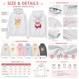 Sweat à capuche graphique pour femme, coupe oversize, épaules tombantes, en coton et polyester molletonné, style streetwear décontracté, certifié OEKO-TEX - Product Image 4