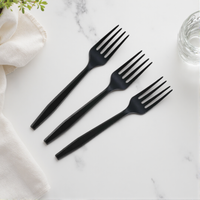 Fourchette jetable biodégradable CPLA Greenday pour compagnies aériennes, kit de fourchettes PLA pour fêtes, résistante à la chaleur, durable, 6/6,5 pouces