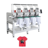 Haute vitesse stable professionnel multi aiguille serviette plate vêtements t-shirt casquette chapeau machine à coudre machine à broder 4 tête
