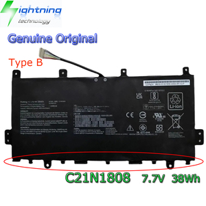 Mới chính hãng ban đầu c21n1808 7.7V 38Wh Pin máy <span class=keywords><strong>t</strong></span>ính xách tay cho Asus Chromebook C523NA-A2 C423NA-EB C423NA-BZ C423NA-EB0108 - Product Image 6