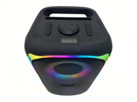 Lampu LED RGB Modern 4 Inci Ganda untuk Speaker Portabel Nirkabel V5.3 dengan USB TF AUX FM untuk Pesta Dalam Ruangan