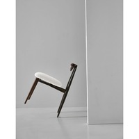Chaise à dossier en bois massif, moderne, minimaliste, sans accoudoirs, pivotante, pour salle à manger, chambre, bureau, usage intérieur décontracté