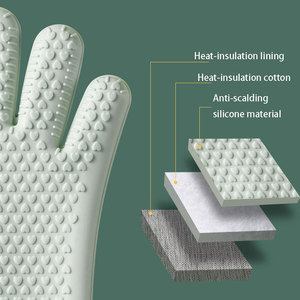 Gants <span class=keywords><strong>de</strong></span> <span class=keywords><strong>cuisine</strong></span> pour le barbecue, 1 ensemble, tapis résistant à la chaleur, Mini mitons en Silicone, antidérapants, <span class=keywords><strong>cuisine</strong></span>, cuisson, BBQ - Product Image 5