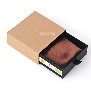 Personalized Design Small <b>Square</b> Rigid Packaging Luxury Jewelry Necklace Drawer Gift Packaging Box With Pouch - Product Image 4