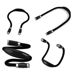 Lámpara de Lectura para Cama, Flexible, con 4 Luces LED, Brillo Ajustable, Ideal para Coser y Tejer - Product Image 2