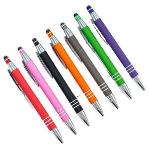 High Quality Custom Logo Rubber Coated Metal Ballpoint <b>Pen</b> Promotion Gift Soft Touch with <b>Multi</b>-<b>Color</b> for Business and School - Product Image 1