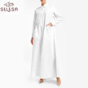 Robe En Jersey pour femmes, Abaya, mode arabe, caftan musulman, imprimé de fleurs, Jilbab islamique