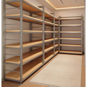 מדף מתכת כבד ועמיד של ליביי, מדף עצמאי לחנות נוחות, חנות קוסמטיקה - אחסון סיטונאי - Product Image 1