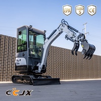 Mini Excavator Terbaik dengan Harga Terjangkau, Compact Digger, Opsional Thumb Hidrolik, Bucket Trenching, Grapple, Breaking Hammer, dan Attachment Bor