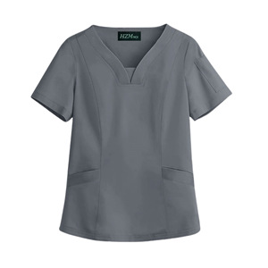 Women Medical Scrub Tops V-Neck Short Sleeve Moisture Wicking Lightweight Uniforms For Nursing Hospital Work Clothes - Product Image 2