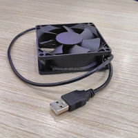 Kipas Pendingin Berkualitas Tinggi 80mm 12v 24v 48v Kipas Aliran Aksial 80x80x25mm Kipas DC Tanpa Sikat Kipas Buang Aksial Kipas Server Ventilator