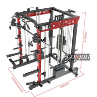 Station de Musculation Complète en Acier Smith, Appareil Multi-Fonction pour le Corps Entier, Poitrine et Bras
