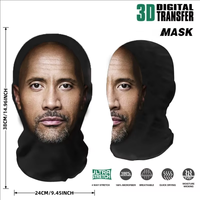 Funny 3D Seamless Celebrity Face Maskes Kanye All Face Mask Head Cover Riding Balaclava Cosplay Headwear Hiphop Hood Face Cover