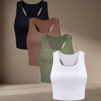 Crop Top Court Femme Tendance MWTT6 en Mélange Spandex/Polyester Anti-rétrécissement de Haute Qualité avec Broderie Sexy et Couleurs Personnalisables