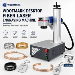 เครื่องมาร์คกิ้งไฟเบอร์เลเซอร์แบบพกพาที่ใช้งานร่วมกับ Wdotmark สำหรับโลโก้แบรนด์ - Product Image 1