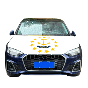 Venta al por mayor 120x150cm Rhode Island Car Hood Covers Resistente al desgaste y Durable Banderín Estilo Motor Hood Cover - Product Image 4