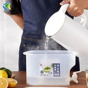 Carafe à eau froide avec robinet pour réfrigérateur, distributeur de boissons glacées, robinet de réfrigérateur, 3l grande capacité, pichet à eau froide - Product Image 6