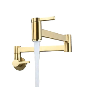 <span class=keywords><strong>Robinet</strong></span> de <span class=keywords><strong>cuisine</strong></span> HONGDEC à double articulation <span class=keywords><strong>avec</strong></span> <span class=keywords><strong>douchette</strong></span>, <span class=keywords><strong>robinet</strong></span> de remplissage de pot pliable - Product Image 2