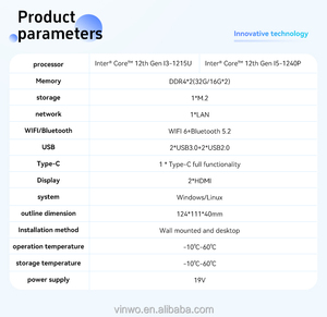 I5-1240P Mini <strong>PC</strong> Built-in WiFi <strong>Compatible</strong> Win 11 Linux Dual Network Port SSD Home Office Game Desktop 12th Intel Mini <strong>PC</strong> Box New - Product Image 4