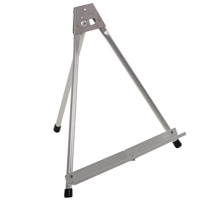 Art Aluminum Tabletop Display Easel Portable Artist Tripod Stand for Holds Canvas Paintings Books Presentations