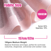 Gingtex 2022 sans quantité minimale de commande feuille d'impression 200gsm mystique tissu spandex pour maillots de bain