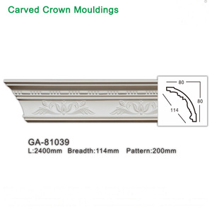 Laster-Molde de flores de yeso, <span class=keywords><strong>moldura</strong></span> de cornisa de techo tradicional, GA-81039 - Product Image 2