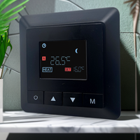 Termostato Inteligente WIFI Telin para Calefacción por Suelo Radiante, Control por Aplicación TUYA, Moderno para Apartamentos, Temperatura Ambiente Digital