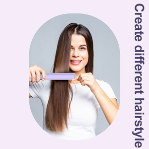 Plancha de cerámica 2 en 1 TAHATH, alisador de cabello para un cabello sedoso y suave, para todo tipo de cabello, peine alisador - Product Image 6