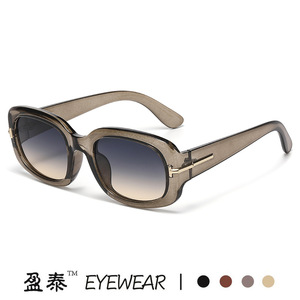 Yingtai Eyewear <b>Square</b> Frame <b>Sunglasses</b> UV400 Anti Glare Women's Fashion Sunshades Black PC Frame - Product Image 4