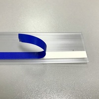 Hookei Bandelettes de Prix Personnalisées en PVC Transparent, Porte-Étiquettes Adhésifs pour Rayonnages