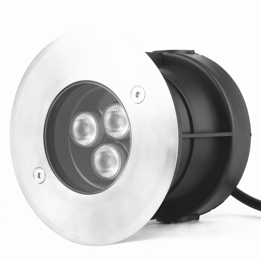 6W IP67 Landscape Aluminum Outdoor Inground Buried Waterproof Recessed LED Floor Light for Deck & Garden