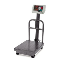 Báscula Digital para Paquetería Veidt TCS de Alta Resistencia, 150 kg/300 kg, con Pantalla LCD y Barra Protectora, Personalizable OEM