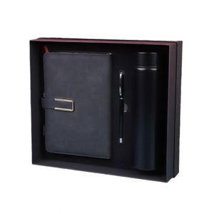 Coffret Cadeau d'Entreprise de Luxe Annuel SiYJ20 : Carnet à Couverture PU de Haute Qualité, Bouteille Isotherme, Stylo – Ensemble Promotionnel pour Affaires - Product Image 1