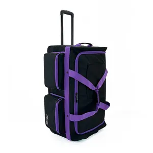 Muestra gratuita Este bolso de baile rodante con un perchero y un estuche colgante para cosméticos es perfecto para espectáculos de danza - Product Image 1