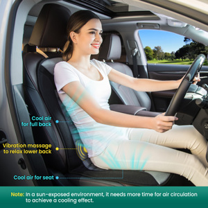 Fabrik Großhandel Kühlung Autos itz Kissen Massage Vibration Luft Belüfteter Lüfter Klimaanlage Kühler Kissen Massage gerät - Product Image 2